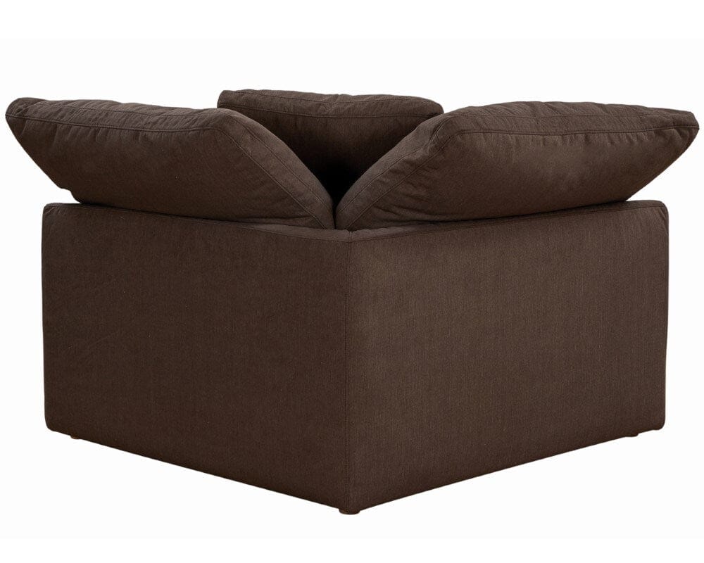 Sunset Trading - Contemporary Puff Collection 44in Square Slipcovered Modular Chair Brown - SU-145851-391088 veiw 4