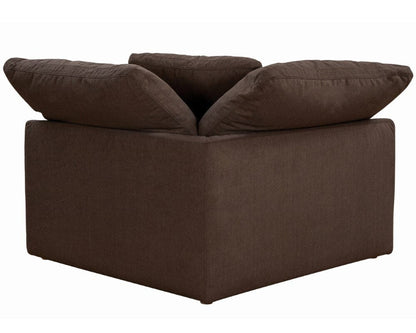 Sunset Trading - Contemporary Puff Collection 44in Square Slipcovered Modular Chair Brown - SU-145851-391088 veiw 4