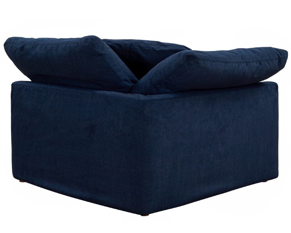 Sunset Trading - Contemporary Puff Collection 44in Square Slipcovered Modular Chair Navy Blue - SU-145851-391049 veiw 4