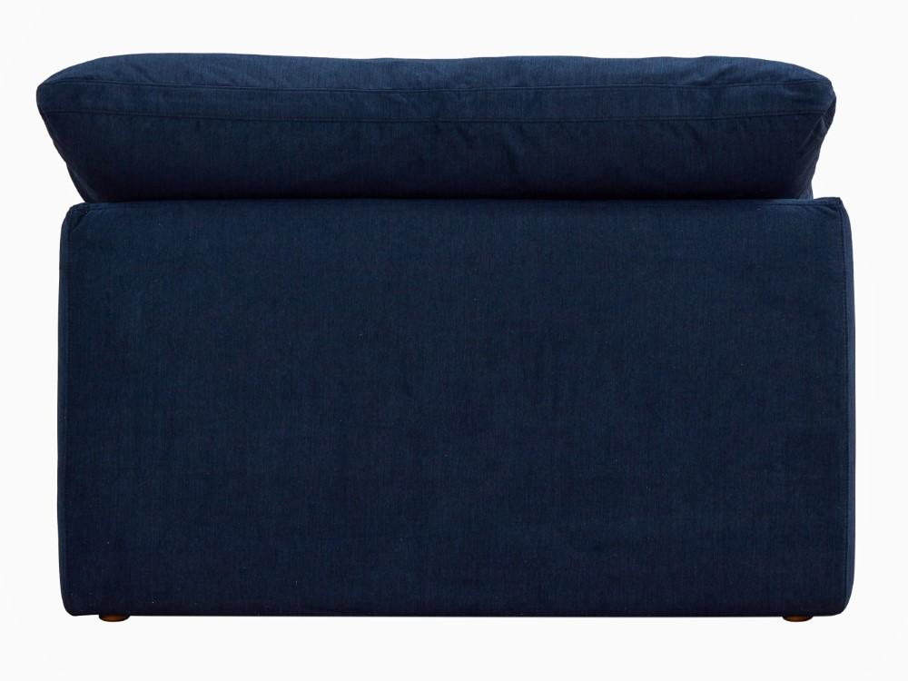 Sunset Trading - Contemporary Puff Collection 44in Square Slipcovered Armless Chair Navy Blue - SU-145837-391049 veiw 5