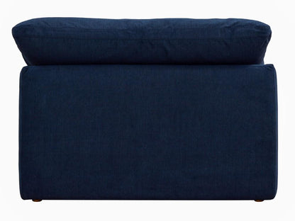 Sunset Trading - Contemporary Puff Collection 44in Square Slipcovered Armless Chair Navy Blue - SU-145837-391049 veiw 5