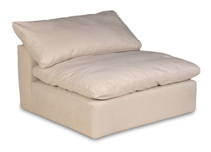 Sunset Trading - Contemporary Puff Collection Slipcover Only for 3PC 132in Sectional Sofa Tan/Beige - SU-1458SC-84-2C-1A veiw 3