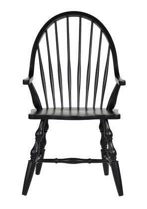 Sunset Trading - Black Cherry Selections Comfort Dining Arm Chair In Antique Black - DLU-4130-AB-A veiw 2