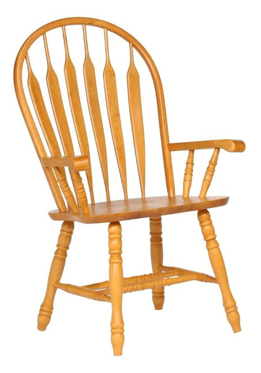 Sunset Trading - Comfort Dining Arm Chair In Light Oak - DLU-4130-LO-A veiw 1
