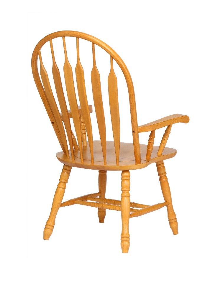 Sunset Trading - Comfort Dining Arm Chair In Light Oak - DLU-4130-LO-A veiw 2