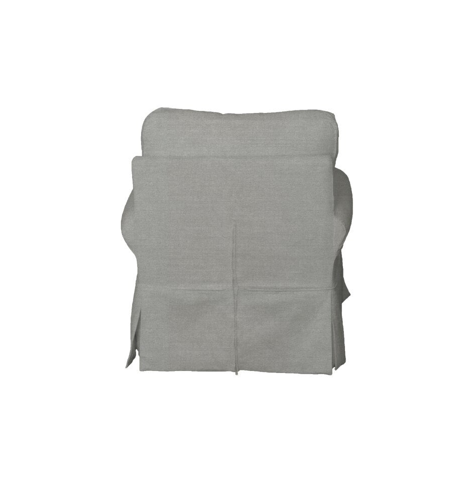 Sunset Trading - Horizon Slipcovered Swivel Rocking Chair And Ottoman Performance Gray - SU-114993-30-391094 veiw 3