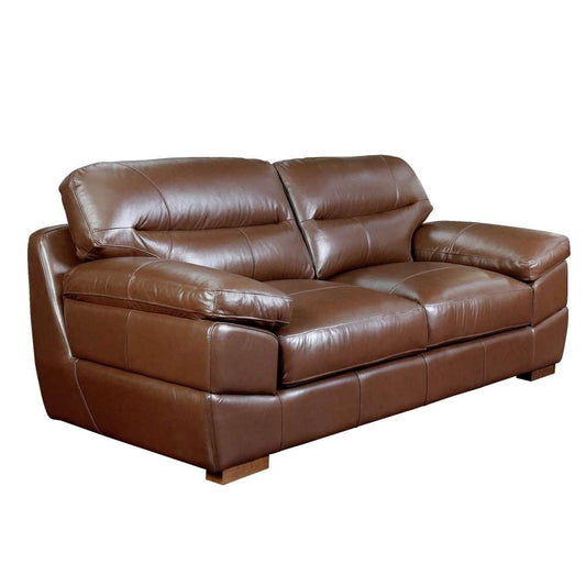 Sunset Trading - Jayson 89in Wide Top Grain Leather Sofa Chestnut Brown - SU-JH86-301SP veiw 1