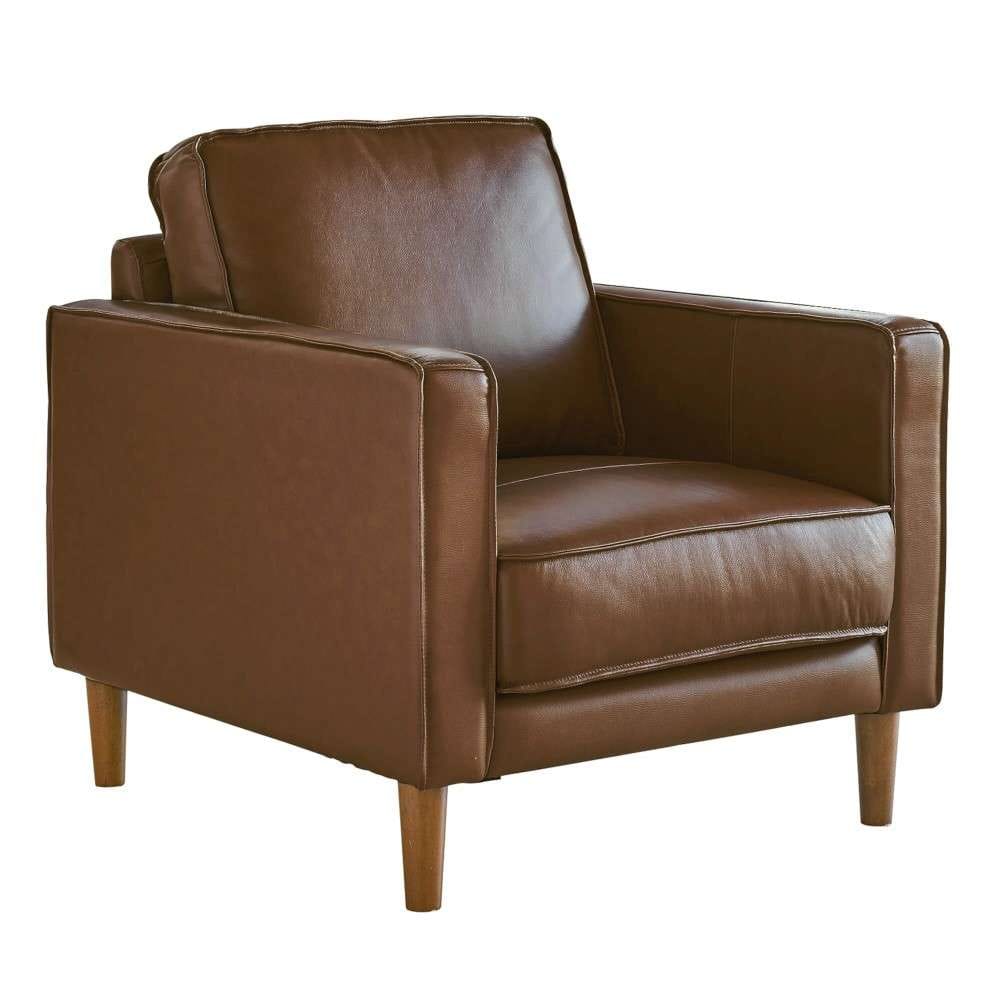 Sunset Trading - Prelude 32in Wide Top Grain Leather Armchair Chestnut Brown - SU-PR15070-86-100E veiw 1
