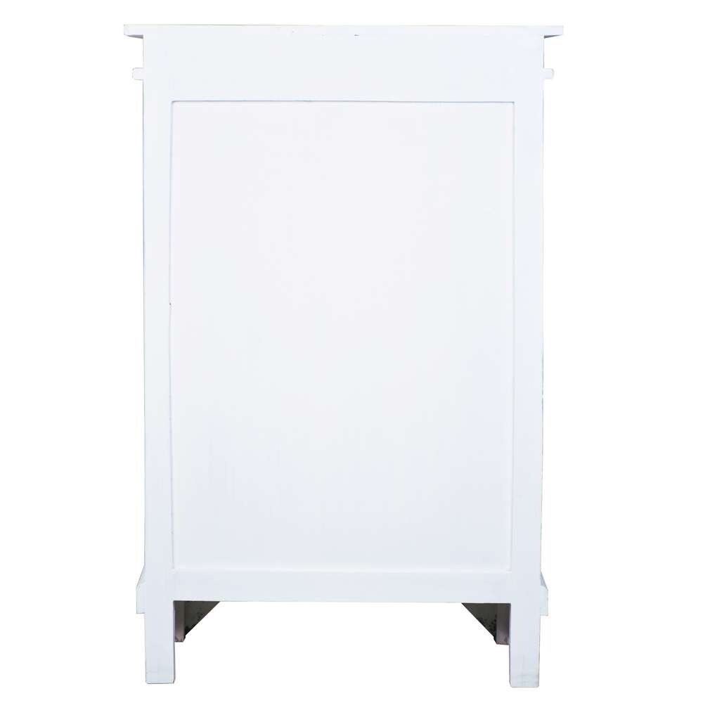 Sunset Trading -  Shabby Chic Cottage  Carved Accent Cabinet Distressed White/Driftwood Brown - CC-CAB236TLD-WWDW veiw 3