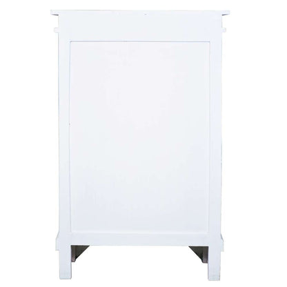 Sunset Trading -  Shabby Chic Cottage  Carved Accent Cabinet Distressed White/Driftwood Brown - CC-CAB236TLD-WWDW veiw 3