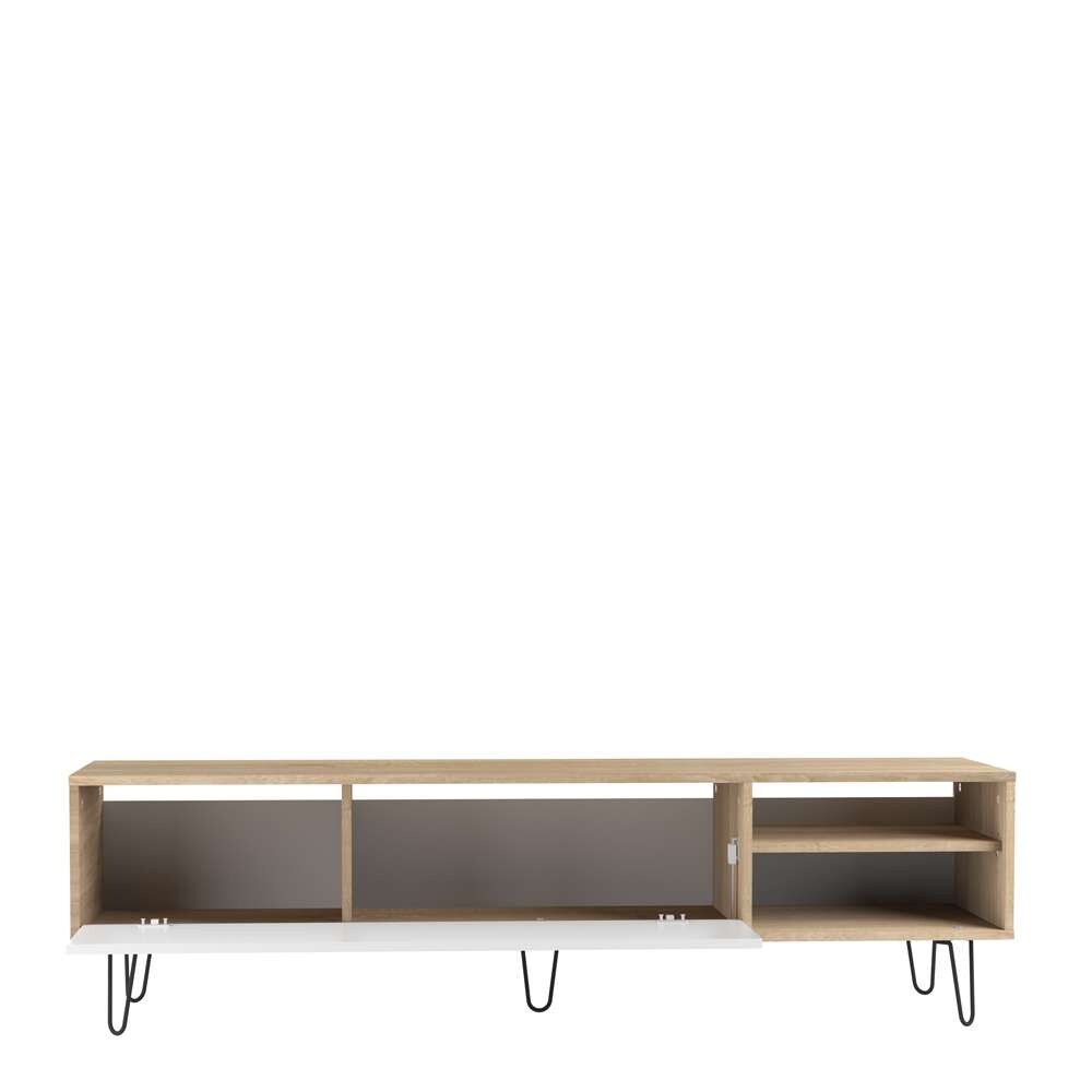 TEMAHOME - Aero TV Stand in Natural Oak Color / White - E3370A1021A01 veiw 3