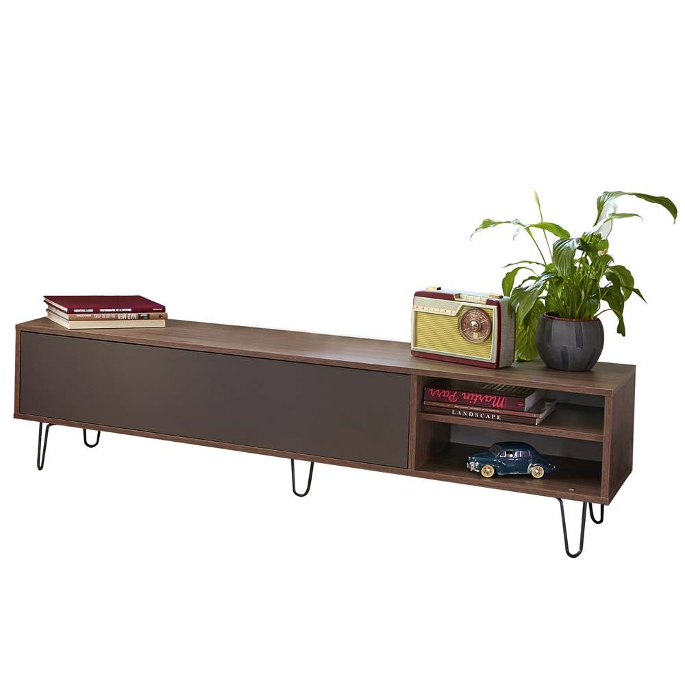 TEMAHOME - Aero TV Stand in Walnut Color / Grey - E3370A0942A01 veiw 4