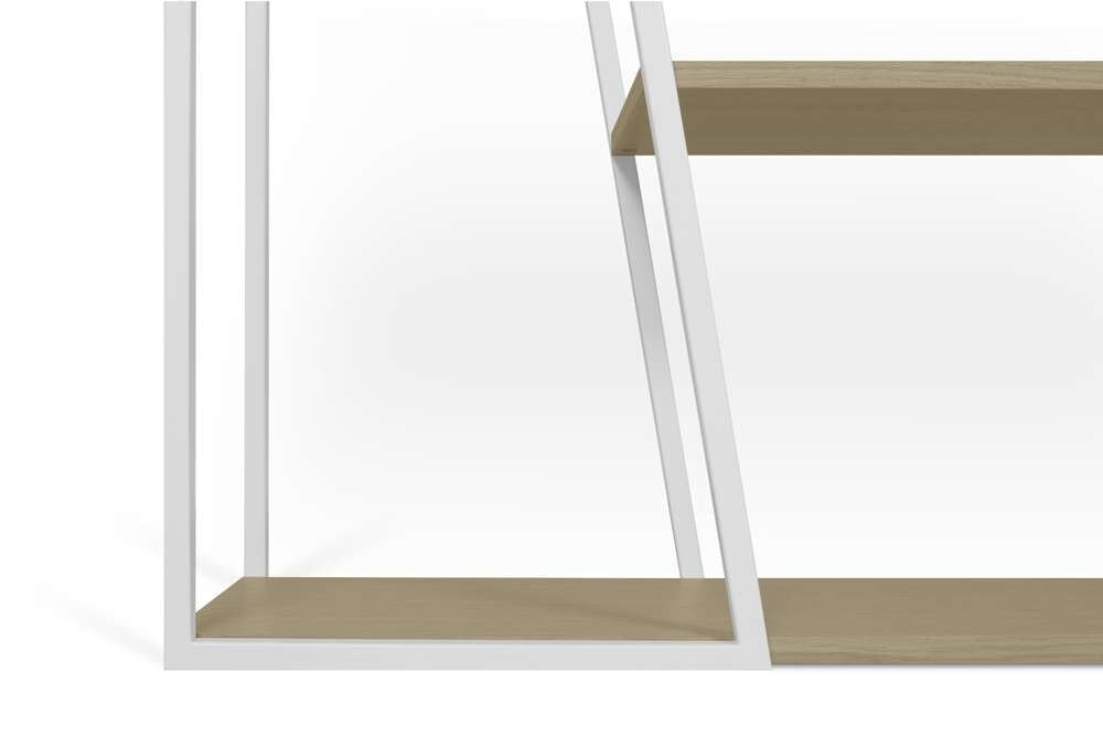 TEMAHOME - Albi Bookshelf in Light Oak and White Steel - 9500322334 veiw 3