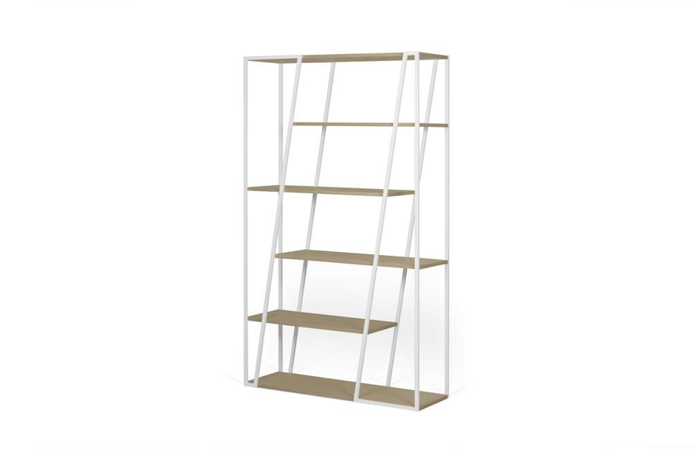 TEMAHOME - Albi Bookshelf in Light Oak and White Steel - 9500322334 veiw 5