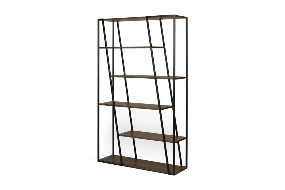 TEMAHOME - Albi Bookshelf in Walnut and Black Steel - 9500322426 veiw 1