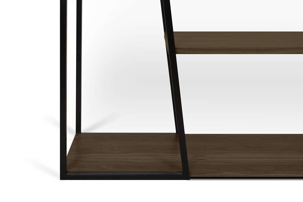 TEMAHOME - Albi Bookshelf in Walnut and Black Steel - 9500322426 veiw 3