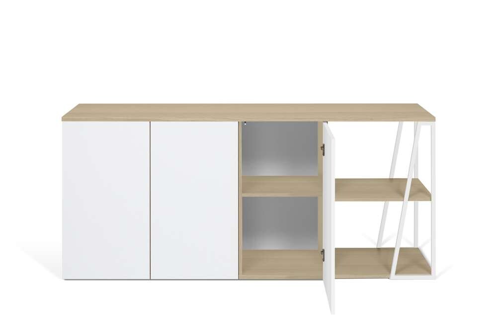 TEMAHOME - Albi Sideboard in Light Oak and White Steel - 9500405679 veiw 3