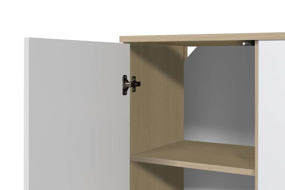 TEMAHOME - Albi Sideboard in Light Oak and White Steel - 9500405679 veiw 4