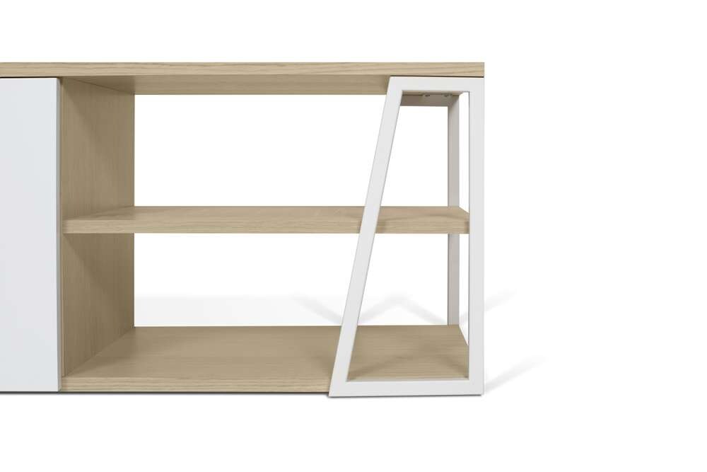 TEMAHOME - Albi TV Table in Light Oak and White Steel - 9500639821 veiw 5