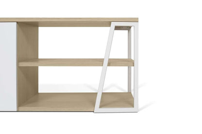 TEMAHOME - Albi TV Table in Light Oak and White Steel - 9500639821 veiw 5