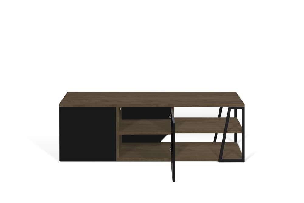 TEMAHOME - Albi TV Table in Walnut and Black Steel - 9500639791 veiw 3