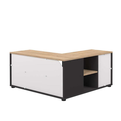 TEMAHOME - Angle 90 TV Stand in Black / Natural Oak Color - E3242A0776A01 veiw 5