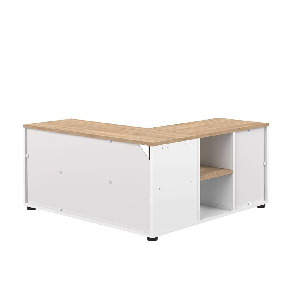 TEMAHOME - Angle 90 TV Stand in White / Natural Oak Color - E3242A0321A01 veiw 5