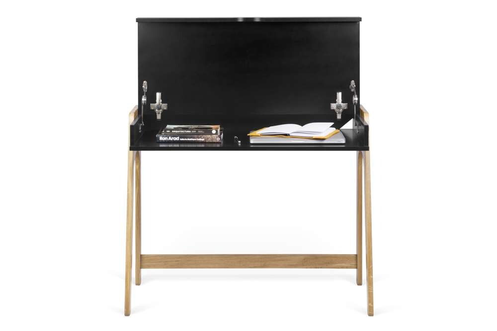 TEMAHOME - Aura Desk in Oak / Pure Black - 9003053252 veiw 2