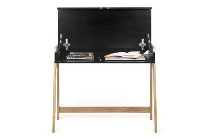 TEMAHOME - Aura Desk in Oak / Pure Black - 9003053252 veiw 2