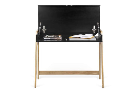 TEMAHOME - Aura Desk in Oak / Pure Black - 9003053252 veiw 2