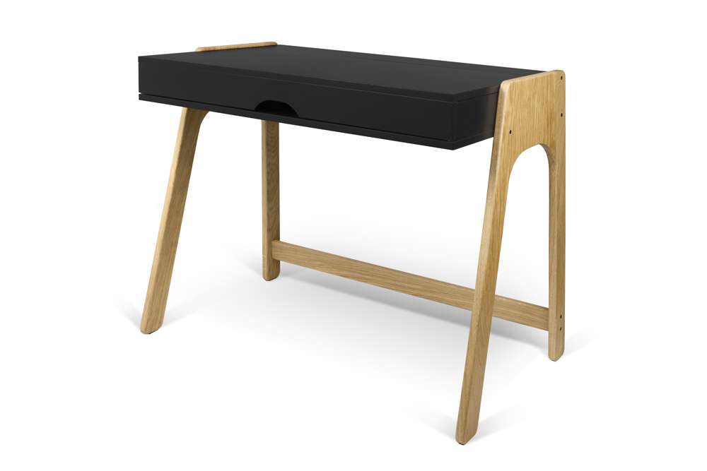 TEMAHOME - Aura Desk in Oak / Pure Black - 9003053252 veiw 4