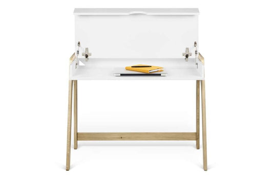 TEMAHOME - Aura Desk in Oak & Pure White - 9003053658 veiw 2