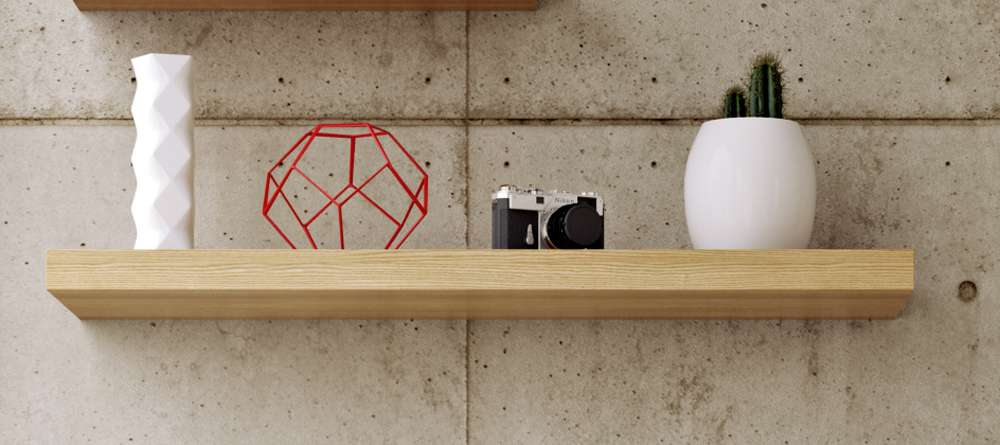 TEMAHOME - Balda 90 Cm Hanging Wall Shelf in Oak - 9003991912 veiw 5