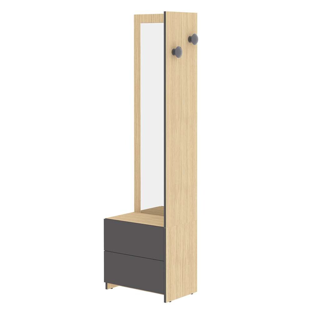 TEMAHOME - Bastia Hallway Unit in Light Oak Color / Charcoal Grey - E4040A8442A01 veiw 2
