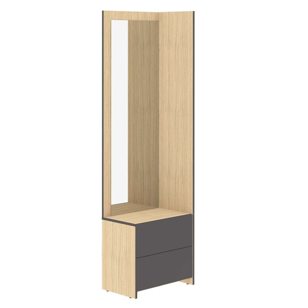 TEMAHOME - Bastia Hallway Unit in Light Oak Color / Charcoal Grey - E4040A8442A01 veiw 3