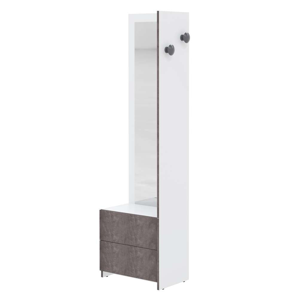 TEMAHOME - Bastia Hallway Unit in White / Concrete Look - E4040A8598A01 veiw 2