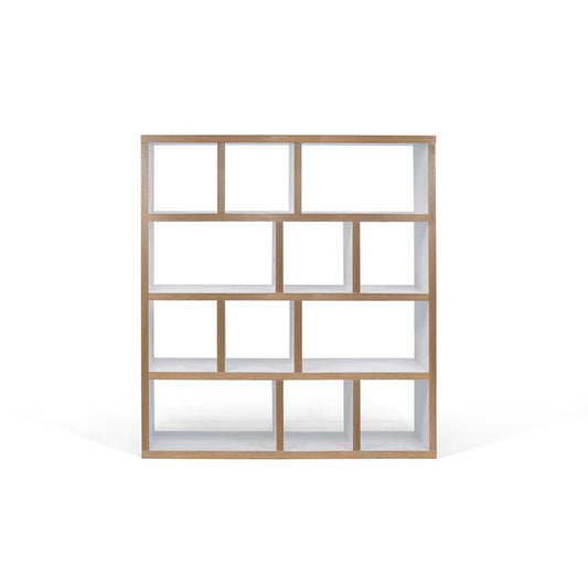 TEMAHOME - Berlin 4 Levels Bookcase 150 Cm in Pure White / Plywood - 9500318122 veiw 1
