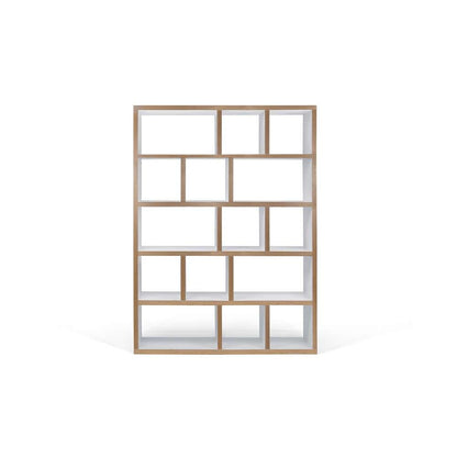 TEMAHOME - Berlin 5 Levels Bookcase 150 Cm in Pure White / Plywood - 9500318115 veiw 1