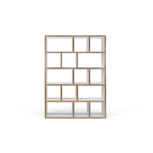 TEMAHOME - Berlin 5 Levels Bookcase 150 Cm in Pure White / Plywood - 9500318115 veiw 1