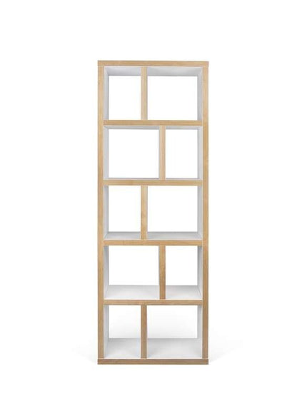 TEMAHOME - Berlin 5 Levels Bookcase 70 Cm in Pure White / Plywood - 9500320217 veiw 1