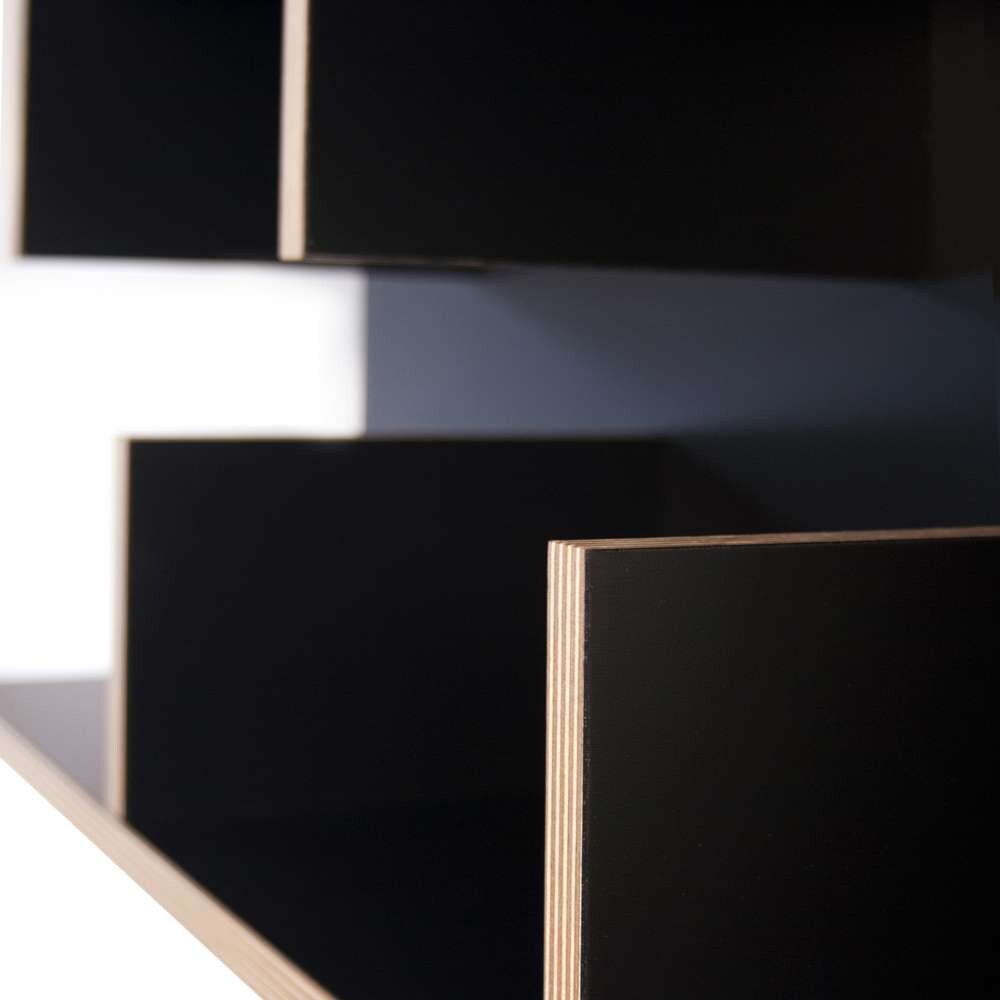 TEMAHOME - Bern 90 Wall Shelf in Black / Plywood - 9000318061 veiw 2