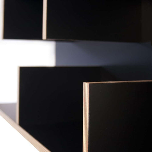 TEMAHOME - Bern 90 Wall Shelf in Black / Plywood - 9000318061 veiw 2