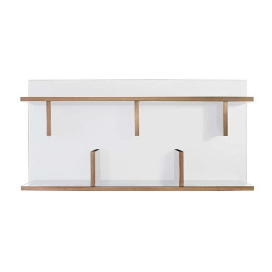 TEMAHOME - Bern 90 Wall Shelf in Pure White / Plywood - 9000318078 veiw 1