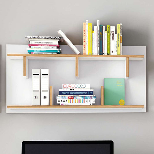 TEMAHOME - Bern 90 Wall Shelf in Pure White / Plywood - 9000318078 veiw 2