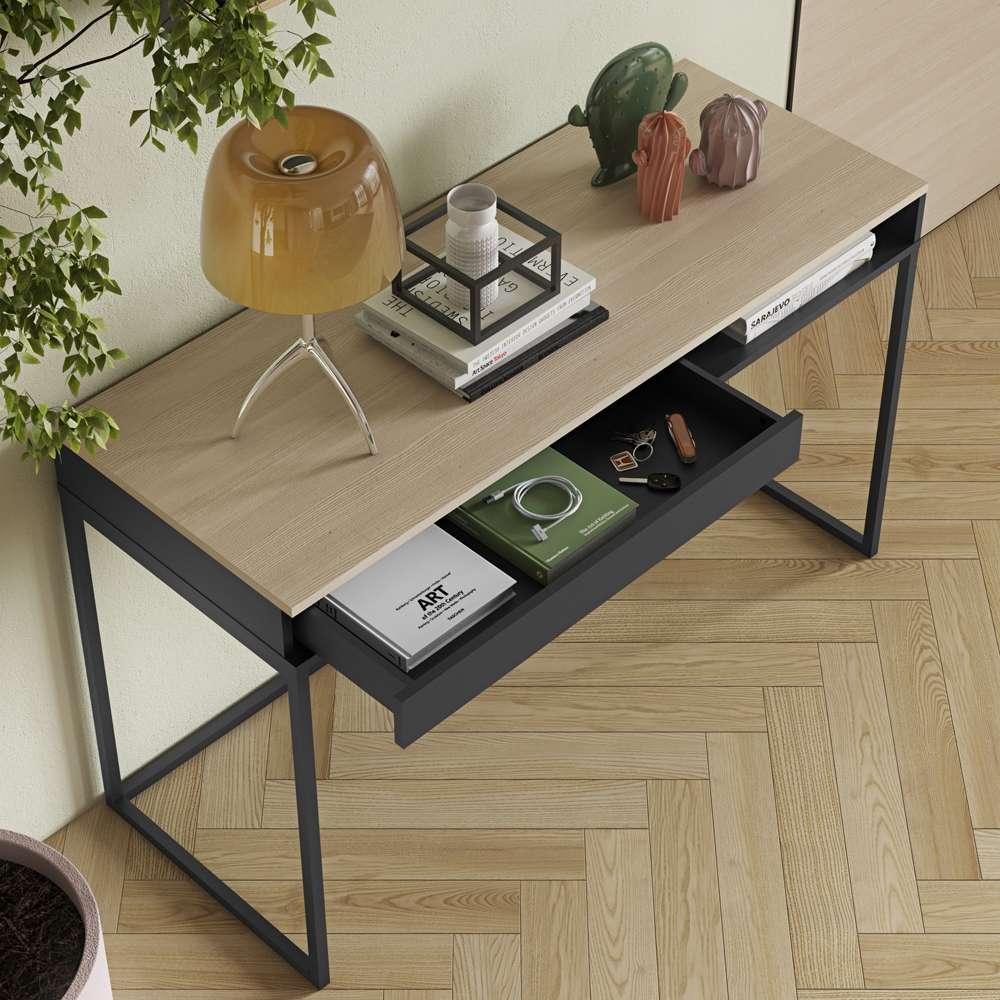 TEMAHOME - City Desk in Light Oak / Pure Black - 9500053955 veiw 8