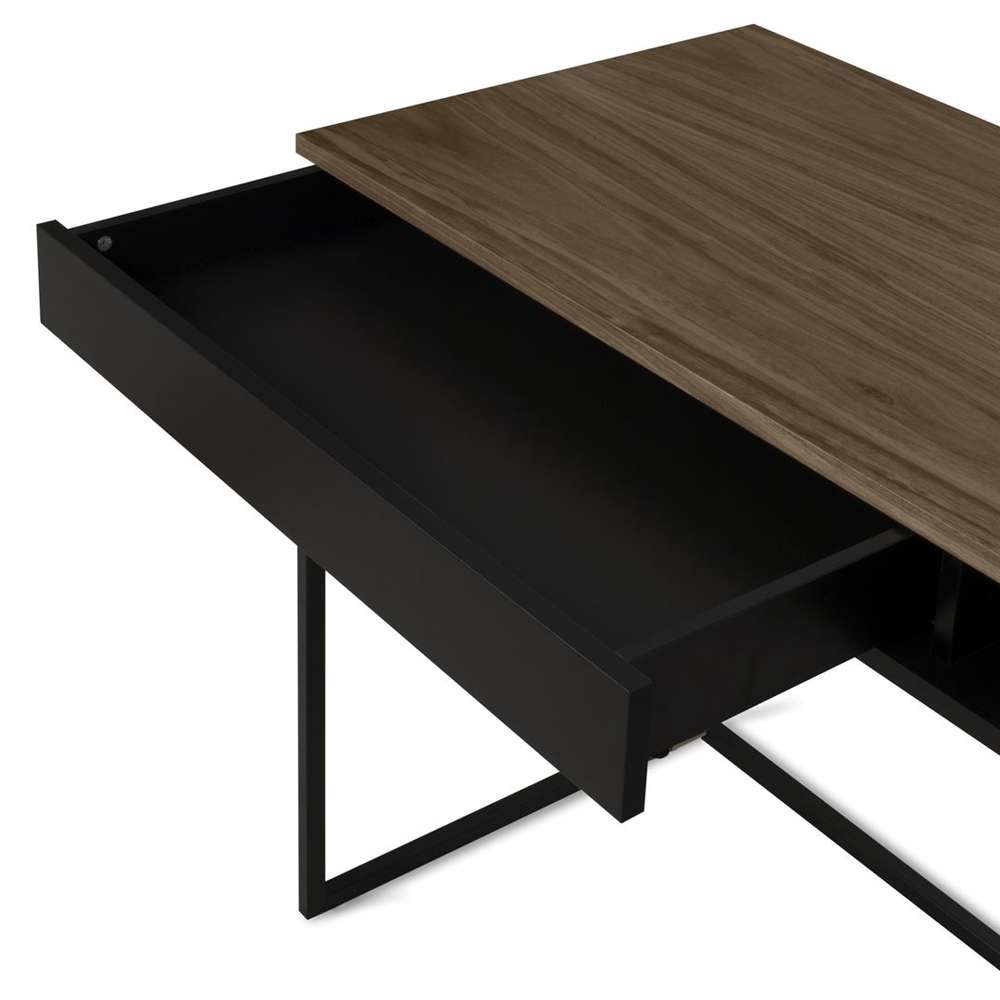 TEMAHOME - City Desk in Walnut / Pure Black - 9500053856 veiw 7