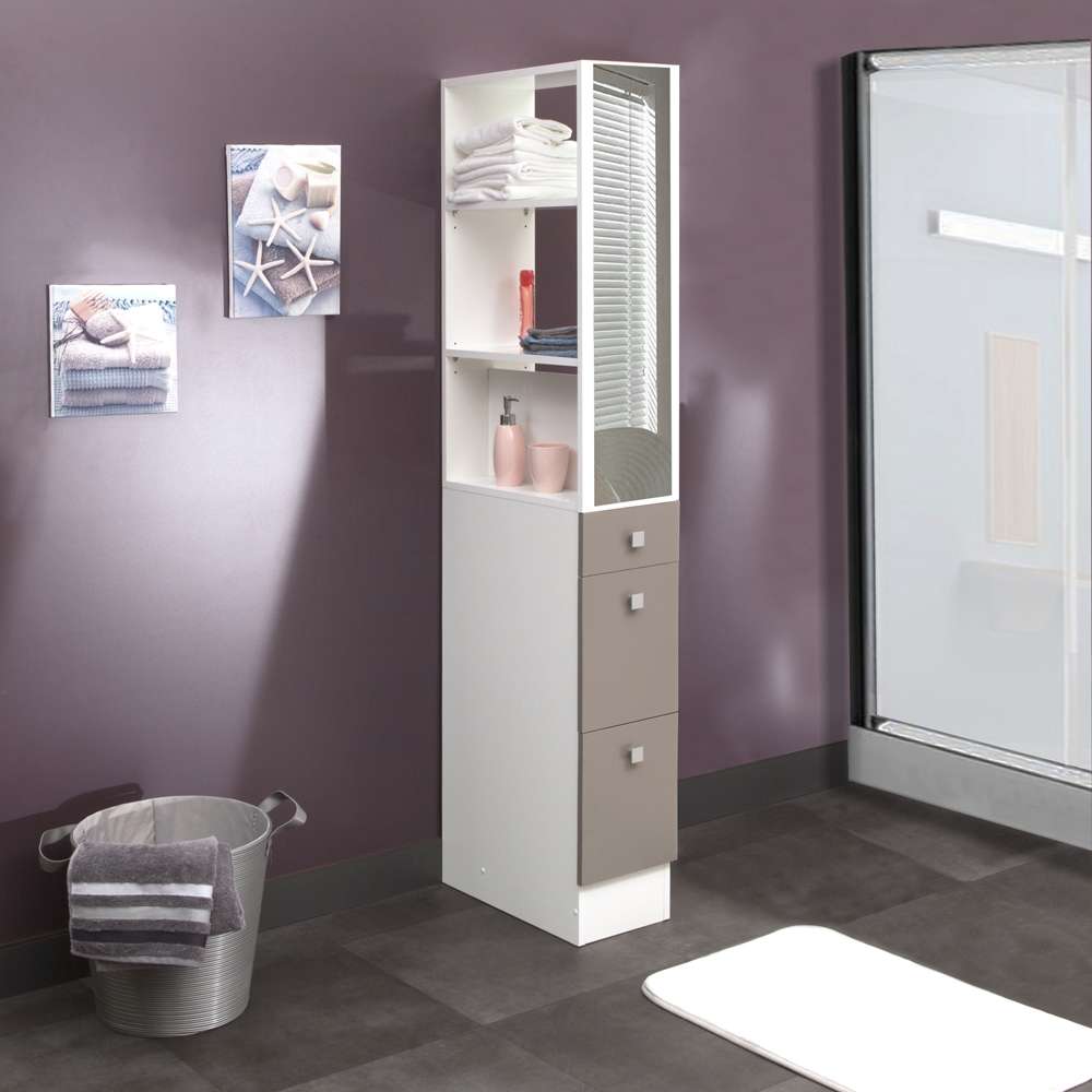 TEMAHOME - Combi Dividing Element For Bathroom in White / Taupe - E6010A2191A17 veiw 5