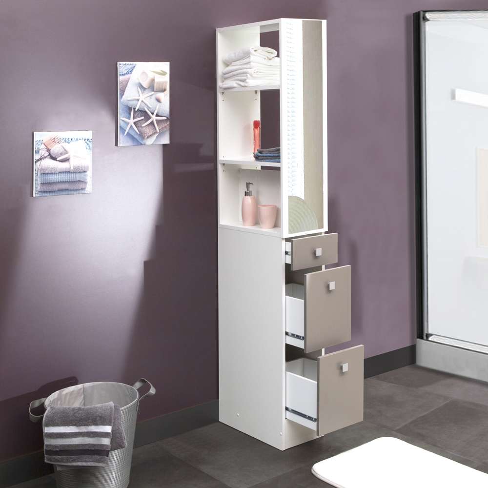 TEMAHOME - Combi Dividing Element For Bathroom in White / Taupe - E6010A2191A17 veiw 6