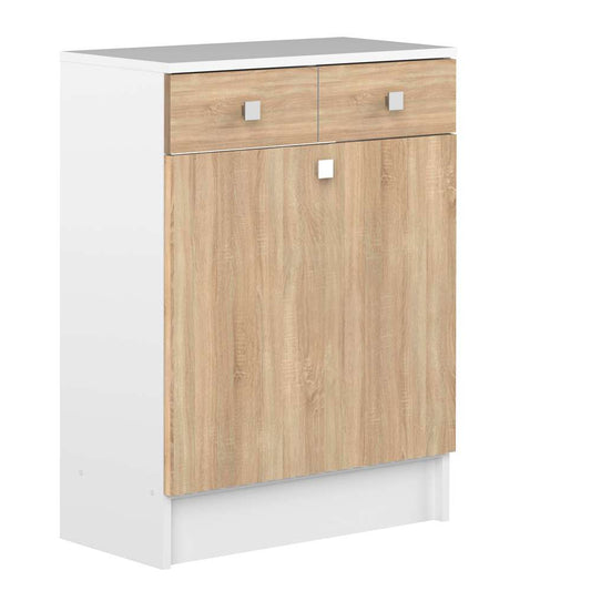 TEMAHOME - Combi Laundry Cabinet in White / Oak Color - E6084A2134A17 veiw 2