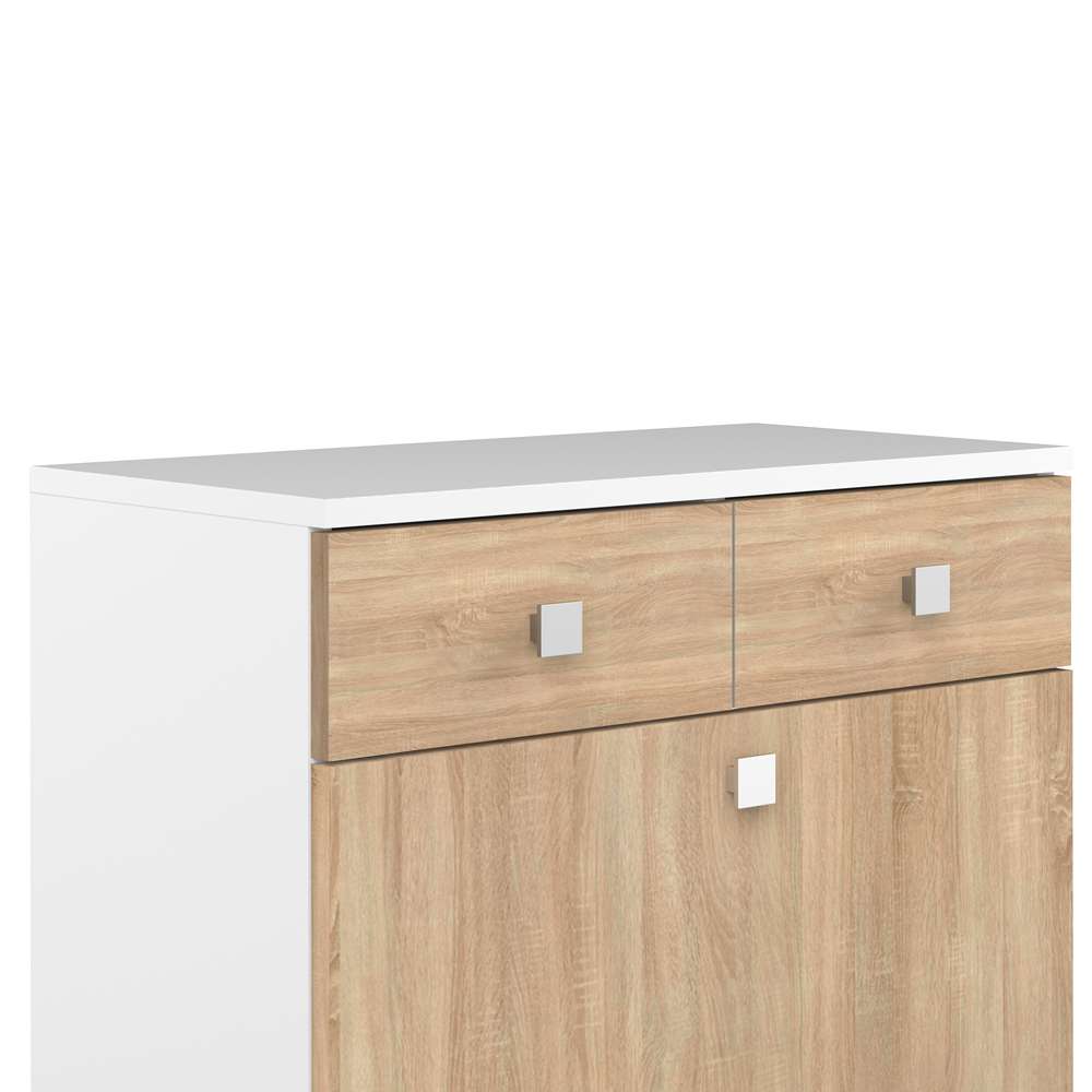TEMAHOME - Combi Laundry Cabinet in White / Oak Color - E6084A2134A17 veiw 4